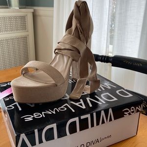 Wild Diva wrap style heels